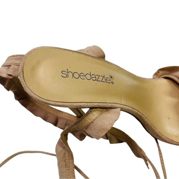 Shoedazzle Beige Shirah Heeled Sandals - Size 5.5 - Picture 11 of 14